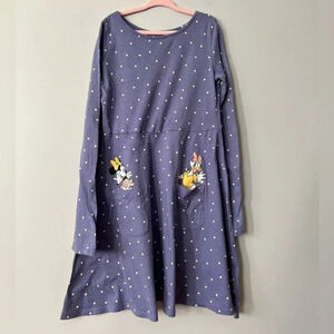 Jumping Beans Disney Minnie Mouse & Daisy Duck Purple Dress Long Sleeve | Size 7